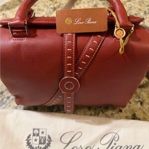 Loro Piana Red Leather Women's Bag
